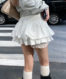 RAY CASSIN（レイカズン）の「【ホイップスカート】ティアードバルーンミニスカート（スカート）」