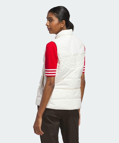 サ*認様 新品アディダスadidasエッセンシャルズ ダウンベストゴルフ軽量ブラ セール】Originalsダウンベスト【adidas Golf/アディダスゴルフ