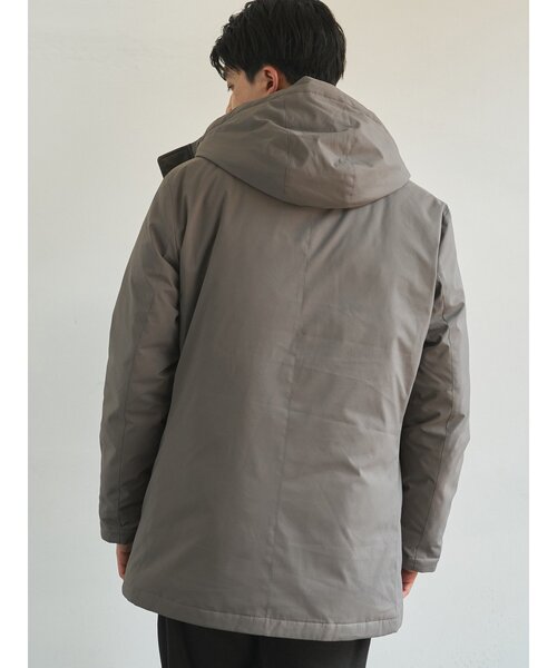 g-stage（ジーステージ）の「【G-STAGE】 ダウンフーテッドコート（ダウンジャケット/コート・メンズ・ベージュ系/ブラック・48/46/50）」の3枚目の写真