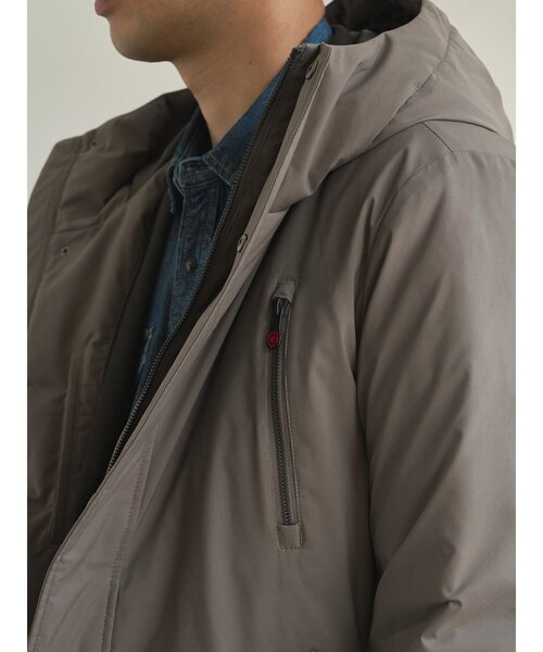 g-stage（ジーステージ）の「【G-STAGE】 ダウンフーテッドコート（ダウンジャケット/コート・メンズ・ベージュ系/ブラック・48/46/50）」の7枚目の写真