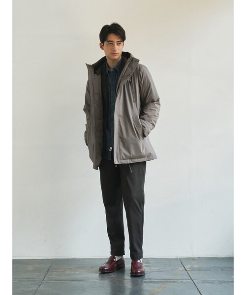 g-stage（ジーステージ）の「【G-STAGE】 ダウンフーテッドコート（ダウンジャケット/コート・メンズ・ベージュ系/ブラック・48/46/50）」の11枚目の写真