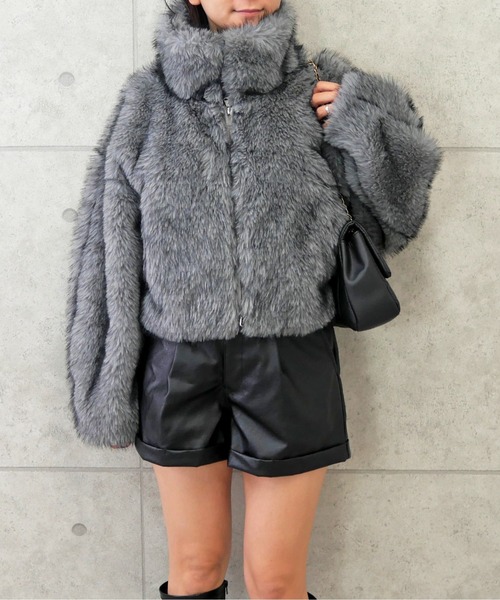 セール】ミックスファーブルゾン（その他アウター）｜FUN（ファン）の