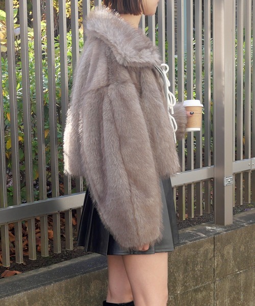 セール】ミックスファーブルゾン（その他アウター）｜FUN（ファン）の