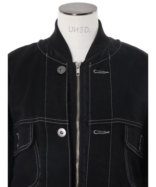 MA-1 DOCKING DENIM JACKET / MA-1ドッキングデニムジャケット（デニム