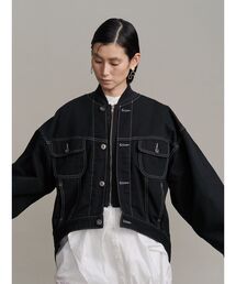 UN3D. デニムジャケット サウザンズ 1000S インビジブル プリーツデニムジャケット INVISIBLE