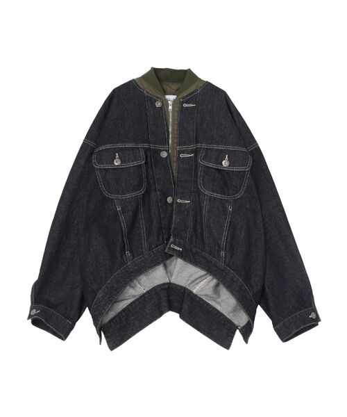MA-1 DOCKING DENIM JACKET / MA-1ドッキングデニムジャケット（デニム
