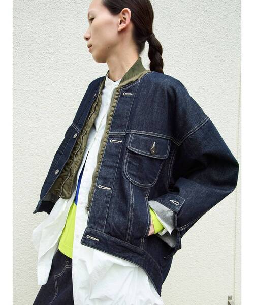 ジャケット・アウター 11SS Deconstructed Docking Denim Jacket MA-1 DOCKING DENIM JACKET / MA-1ドッキングデニムジャケット（デニム