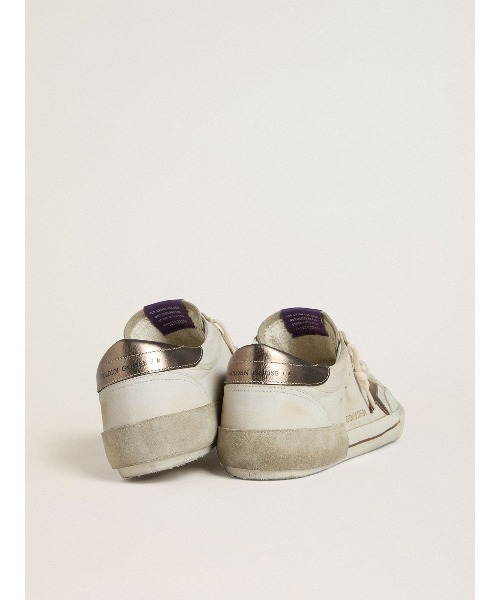 GOLDEN GOOSE（ゴールデングース）の「限定版 Super-Star メンズ スエード レザースター（ブラウン）＆ラミネートレザーヒールタブ（スニーカー・メンズ・ホワイト系その他・40/43）」の6枚目の写真