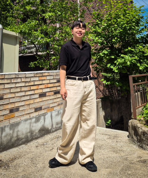 LAB12(ラボ12)の「25S/S Overfit Piquet Shirt (Black)(ポロシャツ・メンズ・その他・MEDIUM/LARGE/XX-LARGE/X-LARGE/SMALL)」の6枚目の写真