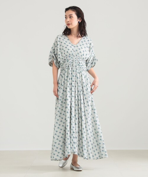 ne Quittez pas / スモール フラワー ギャザー ワンピース（ワンピース