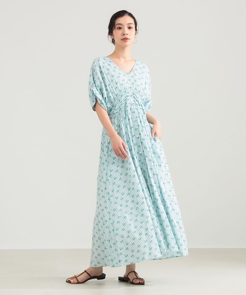 ne Quittez pas / スモール フラワー ギャザー ワンピース（ワンピース