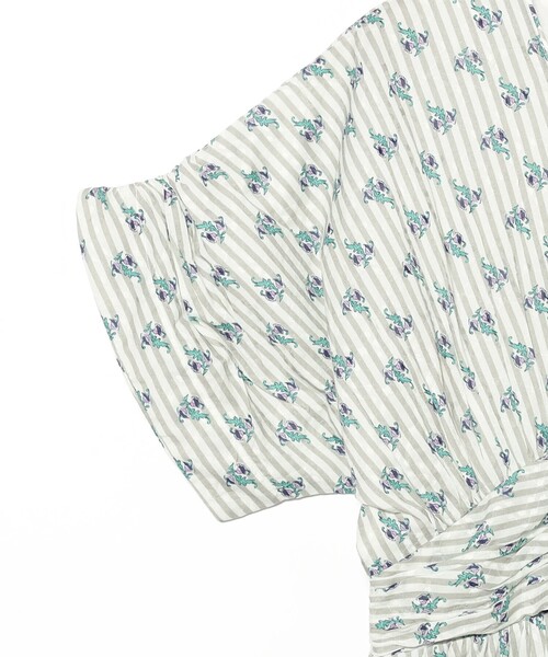 NE QUITTEZ PAS!（ヌキテパ）の「ne Quittez pas / スモール フラワー ギャザー ワンピース（ワンピース・レディース・グリーン/グレー・ONE SIZE）」の20枚目の写真