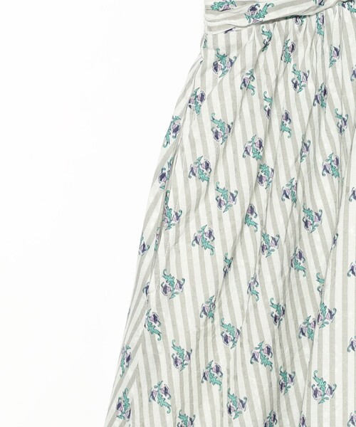 NE QUITTEZ PAS!（ヌキテパ）の「ne Quittez pas / スモール フラワー ギャザー ワンピース（ワンピース・レディース・グリーン/グレー・ONE SIZE）」の21枚目の写真