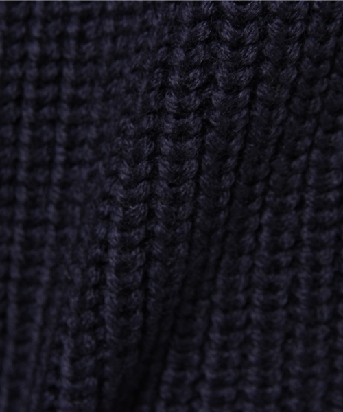 JOURNAL STANDARD（ジャーナルスタンダード）の「ラグラン畦 タートルプルオーバー#（ニット/セーター・レディース・ホワイト/ウッド/ネイビー・FREE）」の9枚目の写真