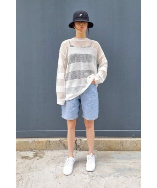 KATRINA K(カトリーナケイ)の「ユニセックスダブルトーンデニムショーツ(その他パンツ・レディース・その他・L/M/S/XL)」の6枚目の写真