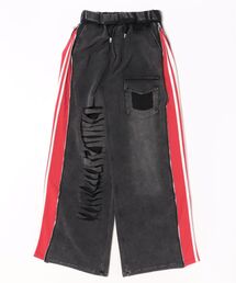 MKD.ZAKKA（エムケーディーザッカ）の「ストリートアクセントクラッシュデニム（デニムパンツ）」