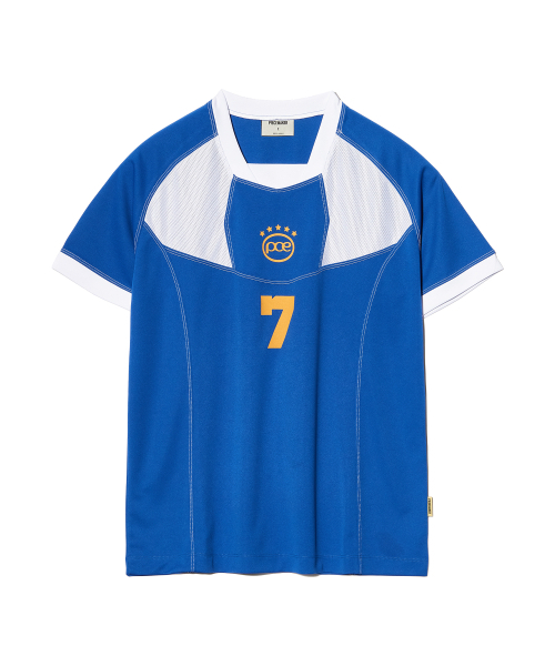 PIECEMAKER（ピースメーカー）の「SPORTY MESH COMBI JERSEY TOP (BLUE)（Tシャツ/カットソー・レディース・その他・FREE）」の6枚目の写真