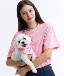 DEWEDEWE（デュイデュイ）の「デューイペットスカーフ_ピンク（ペットウェア）」