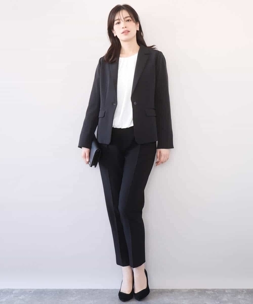 OFUON le MK(オフオンルエムケー)の「【2026SS】タックデザインジョーゼットブラウス(長袖)/UVカット/接触冷感/洗える(シャツ/ブラウス・レディース・ブラック/ピンク/ホワイト・40/38/36)」の9枚目の写真