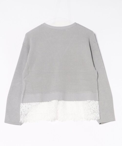 Doux archives(ドゥアルシーヴ)の「裾レースカーディガン(カーディガン/ボレロ・レディース・アイボリー/ブラック/グレー・FREE)」の4枚目の写真