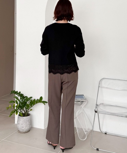 Doux archives(ドゥアルシーヴ)の「裾レースカーディガン(カーディガン/ボレロ・レディース・アイボリー/ブラック/グレー・FREE)」の11枚目の写真