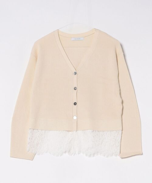 Doux archives(ドゥアルシーヴ)の「裾レースカーディガン(カーディガン/ボレロ・レディース・アイボリー/ブラック/グレー・FREE)」の5枚目の写真