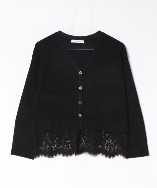 Doux archives(ドゥアルシーヴ)の「裾レースカーディガン(カーディガン/ボレロ・レディース・アイボリー/ブラック/グレー・FREE)」の7枚目の写真