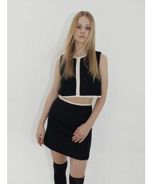 KINDABABY（カインダベイビー）の「line classic boucle tweed vest top（ベスト）」