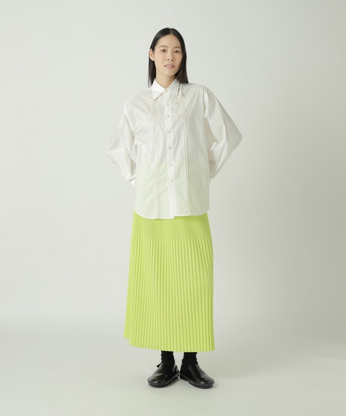 ZUCCa(ズッカ)の「CORD EMBROIDERY SHIRT / S(シャツ/ブラウス・レディース・ブラック/オレンジ/ホワイト・M size/X-LARGE)」の6枚目の写真