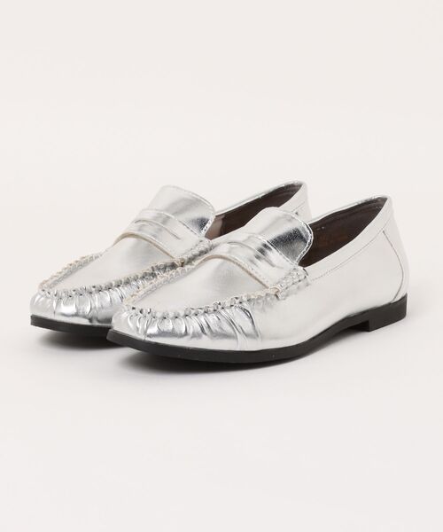 la farfa SHOES(ラ・ファーファ シューズ)の「la farfa shoes ふわふわ 大人 モカローファー(ローファー・レディース・ダークブラウン/ブラック/シルバー・24.0cm/24.5cm/25.0cm/25.5cm/26.0cm/23.5cm/26.5cm)」の6枚目の写真