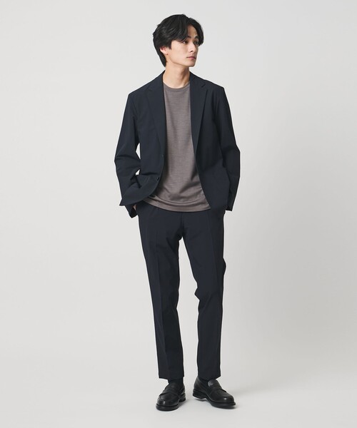 UNITED ARROWS（ユナイテッドアローズ）の「ウェザーコンフォート タフタ サイドシャーリング  スラックス 撥水 ストレッチ（その他パンツ・メンズ・ネイビー・M/L/XL/S）」の3枚目の写真