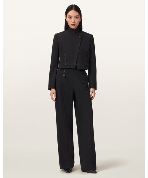 ALLSAINTS(オールセインツ)の「RAINA CROPPED BLAZER | RAINA クロップド ブレザー(テーラードジャケット・レディース・ブラック・6/8/10/4)」の4枚目の写真