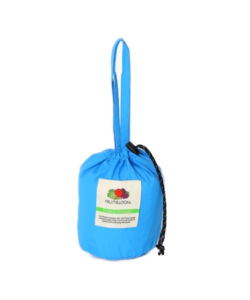 FRUIT OF THE LOOM(フルーツオブザルーム)の「EX NYLON DRAWSTRING BAG / ナイロン ドローストリング バッグ / カジュアル デイリー(ハンドバッグ・メンズ・ミント/ネイビー/ピンク/ブラック/ブルー・FREE)」の4枚目の写真