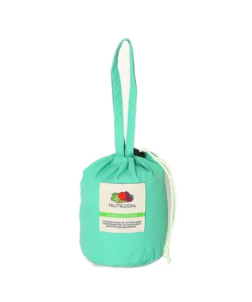 FRUIT OF THE LOOM(フルーツオブザルーム)の「EX NYLON DRAWSTRING BAG / ナイロン ドローストリング バッグ / カジュアル デイリー(ハンドバッグ・メンズ・ミント/ネイビー/ピンク/ブラック/ブルー・FREE)」の1枚目の写真