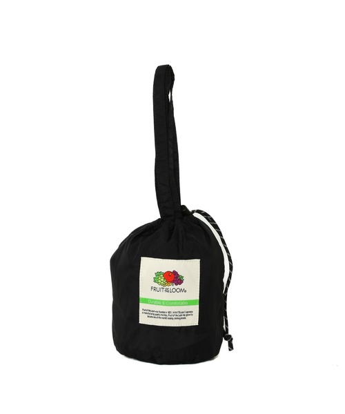 FRUIT OF THE LOOM(フルーツオブザルーム)の「EX NYLON DRAWSTRING BAG / ナイロン ドローストリング バッグ / カジュアル デイリー(ハンドバッグ・メンズ・ミント/ネイビー/ピンク/ブラック/ブルー・FREE)」の2枚目の写真