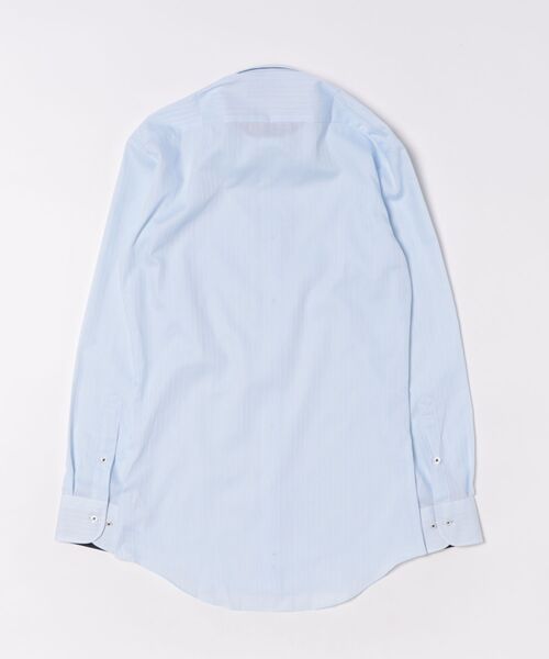 TOKYO SHIRTS(トウキョウシャツ)の「形態安定ノンアイロン ボタンダウン 長袖ビジネスワイシャツ(ビジネスシャツ・メンズ・ブルー・首回り37cm-裄丈80cm/首回り39cm-裄丈80cm/首回り39cm-裄丈84cm/首回り41cm-裄丈82cm/首回り41cm-裄丈86cm/首回り42cm-裄丈82cm/首回り42cm-裄丈86cm/首回り43cm-裄丈82cm/首回り43cm-裄丈86cm/首回り37cm-裄丈84cm)」の2枚目の写真