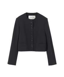 martinique | 【l’heritage martinique/レリタージュ マルティニーク】T/W 2WAYストレッチクルーネックジャケット(ノーカラージャケット)