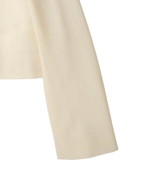 martinique(マルティニーク)の「【l’heritage martinique/レリタージュ マルティニーク】T/W 2WAYストレッチクルーネックジャケット(ノーカラージャケット・レディース・ネイビー/ホワイト・FREE)」の5枚目の写真