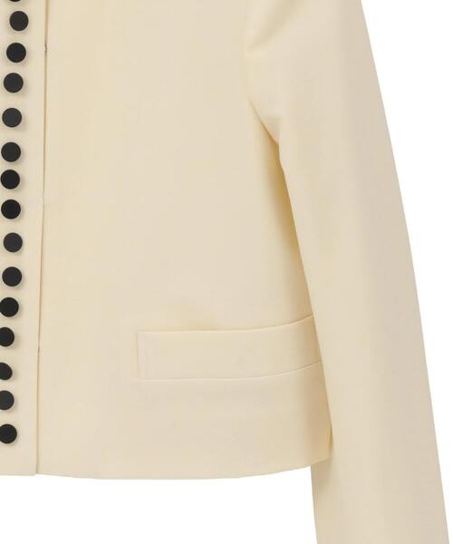 martinique(マルティニーク)の「【l’heritage martinique/レリタージュ マルティニーク】T/W 2WAYストレッチクルーネックジャケット(ノーカラージャケット・レディース・ネイビー/ホワイト・FREE)」の6枚目の写真