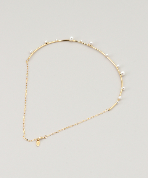 La TOTALITE（ラトータリテ）の「STELLAR HOLLYWOOD/ステラハリウッド シェルパールラインネックレス（ネックレス・レディース・ゴールド・FREE）」の2枚目の写真