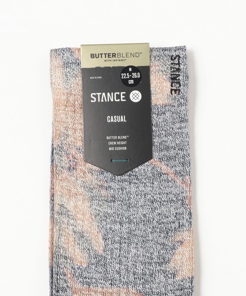 Ray BEAMS(レイビームス)の「STANCE / FLORA SCAN CREW(ソックス/靴下・レディース・チャコールグレー・MEDIUM)」の2枚目の写真