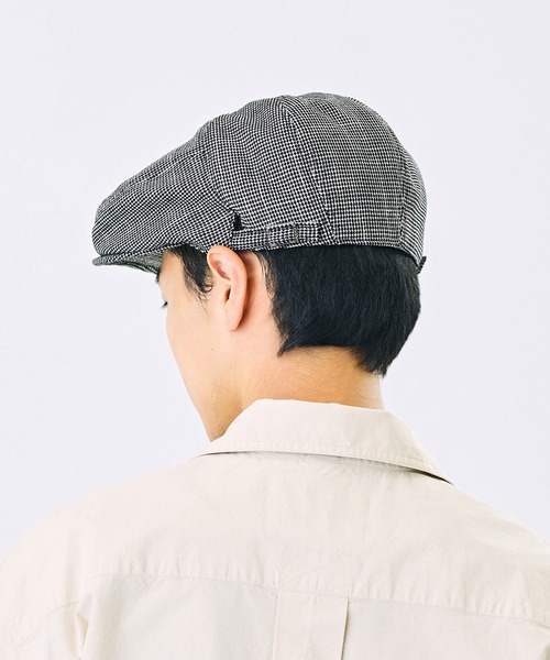 CA4LA（カシラ）の「DOBBY HUNTI（ハンチング/ベレー帽・メンズ・ブラック×ホワイト/ホワイト/ブラック・S/M/L）」の6枚目の写真