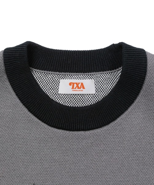TXA(ティーエックスエー)の「田中かえ Jacquard Sweater(ニット/セーター・メンズ・グレー・1/2)」の4枚目の写真