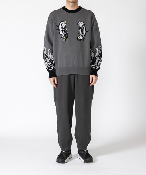TXA(ティーエックスエー)の「田中かえ Jacquard Sweater(ニット/セーター・メンズ・グレー・1/2)」の8枚目の写真