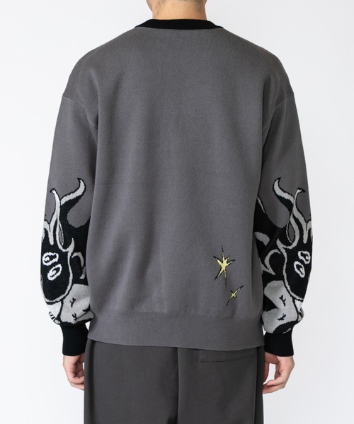 TXA(ティーエックスエー)の「田中かえ Jacquard Sweater(ニット/セーター・メンズ・グレー・1/2)」の11枚目の写真
