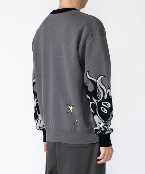 TXA(ティーエックスエー)の「田中かえ Jacquard Sweater(ニット/セーター・メンズ・グレー・1/2)」の12枚目の写真