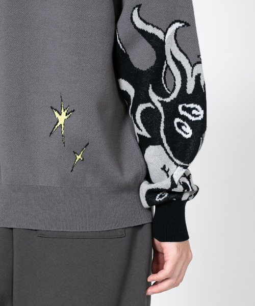 TXA(ティーエックスエー)の「田中かえ Jacquard Sweater(ニット/セーター・メンズ・グレー・1/2)」の13枚目の写真