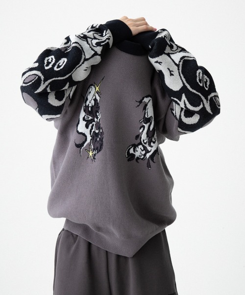 TXA(ティーエックスエー)の「田中かえ Jacquard Sweater(ニット/セーター・メンズ・グレー・1/2)」の15枚目の写真