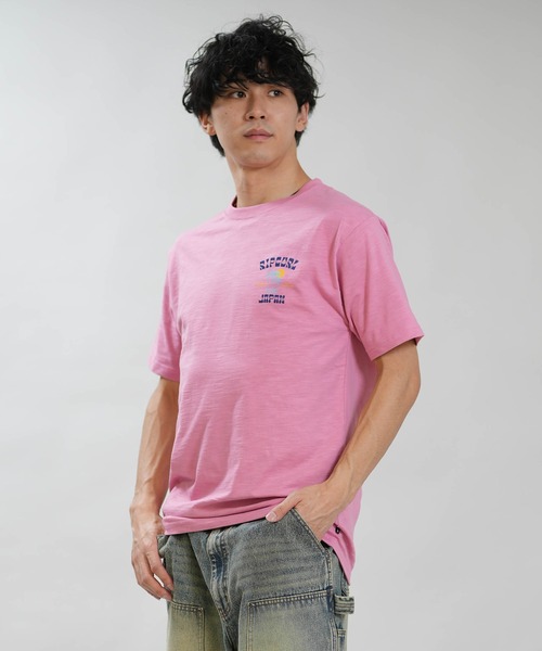 rip curl(リップカール)の「RIP CURL/リップカール 半袖 スラブTシャツ メンズ TWO PALMS DESTO SS TEE RCM6S-2110(Tシャツ/カットソー・メンズ・ピンク/ホワイト/グレイッシュブルー・XL/L/M)」の9枚目の写真