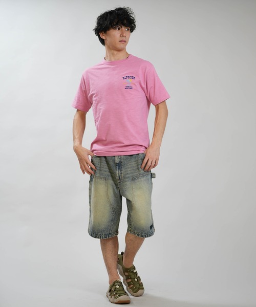 rip curl(リップカール)の「RIP CURL/リップカール 半袖 スラブTシャツ メンズ TWO PALMS DESTO SS TEE RCM6S-2110(Tシャツ/カットソー・メンズ・ピンク/ホワイト/グレイッシュブルー・XL/L/M)」の10枚目の写真